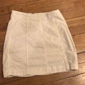 White velvet Free People Skirt!